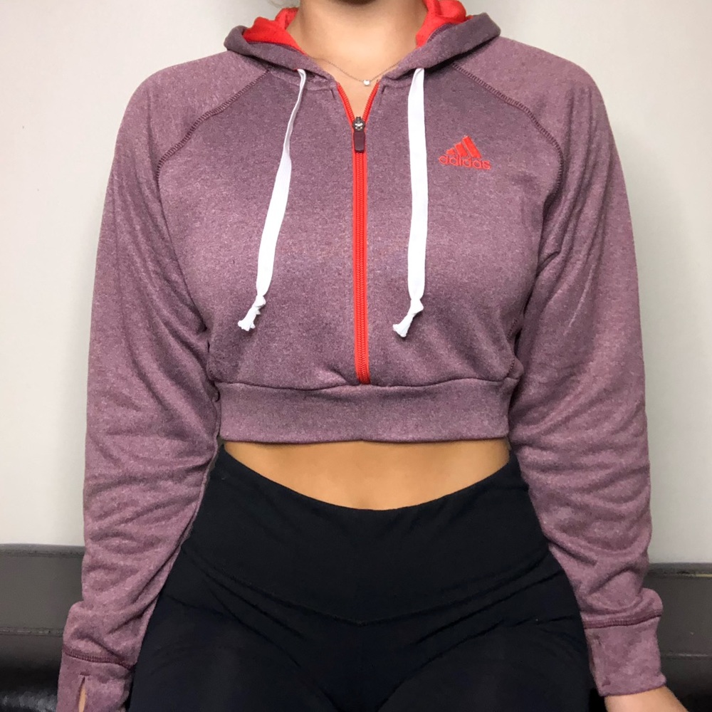 ❌LAST CHANCE DELETING 11/6❌ ADIDAS Crop Hoodie